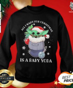 Baby Yoda All I Want For Christmas 2020 Sweatshirt - Design By Teeshirtbear.com