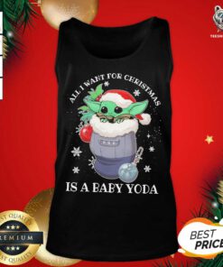 Baby Yoda All I Want For Christmas 2020 Tank Top - Design By Teeshirtbear.com