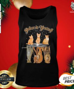 Believe In Yourself Cat Reflection Water Tiger Tank Top - Design By Teeshirtbear.com