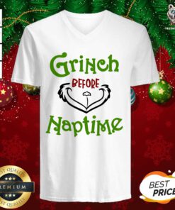 Christmas Gift Grinch Before Naptime V-neck - Design By Teeshirtbear.com