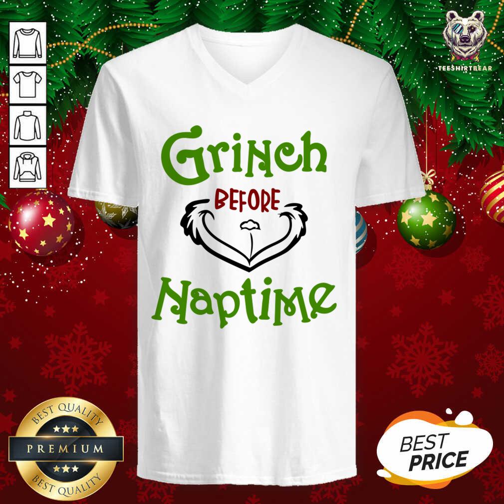 Christmas Gift Grinch Before Naptime V-neck - Design By Teeshirtbear.com Christmas Gift Grinch Before Naptime V-neck - Design By Teeshirtbear.com