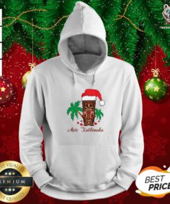 Mele Kalikimaka Merry Christmas Hawaiian Tiki Hoodie - Design By Teeshirtbear.com