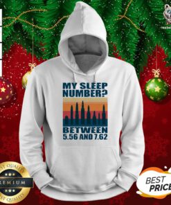 My Sleep Number Between 5.56 And 7.62 Bullet Vintage Hoodie - Design By Teeshirtbear.com