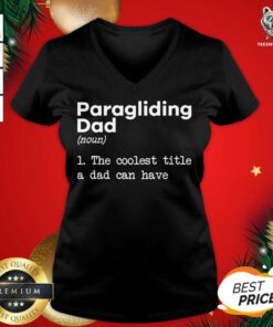 Paragliding Dad Definition Paraglider Fathers Day Gift V-neck - Design By Teeshirtbear.com