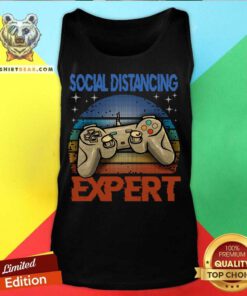 Social Distancing Expert Gaming Video Gamer Boys Men Gifts Tank Top - Design By Teeshirtbear.com