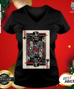 Star Wars Darth Vader King Of Spades Graphic V-neck - Design By Teeshirtbear.com