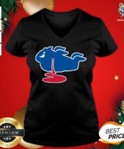 Buffalo Bills Shot Dead Logo V-neck - Design By Teeshirtbear.com