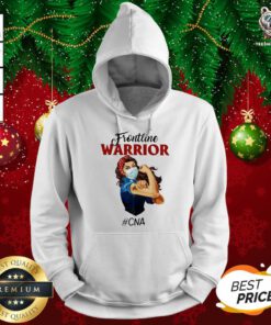 Frontline Warrior #CNA Strong Girl Face Mask Hoodie - Design By Teeshirtbear.com