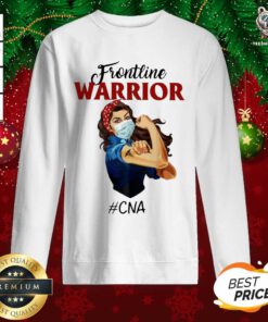 Frontline Warrior #CNA Strong Girl Face Mask Sweatshirt - Design By Teeshirtbear.com