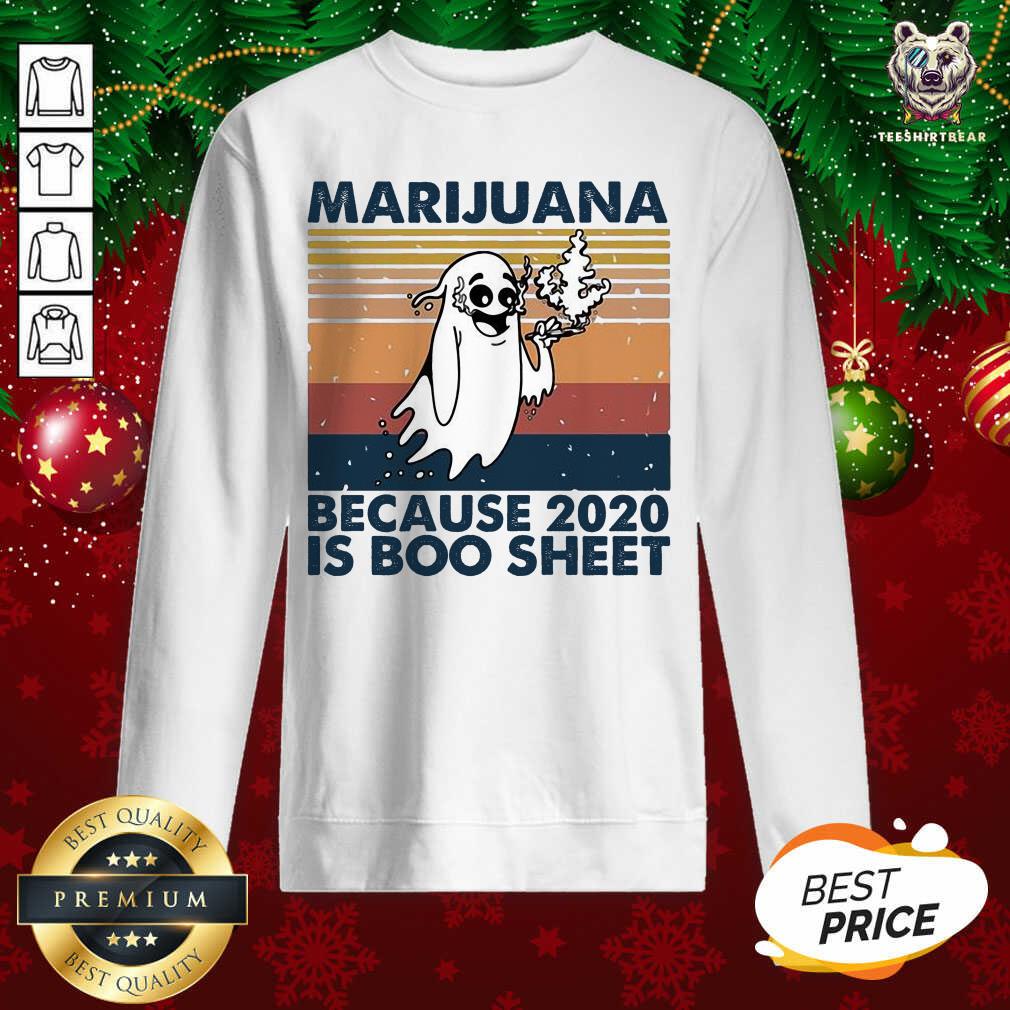 Marijuana Because 2020 Is Boo Sheet Vintage Sweatshirt - Design By Teeshirtbear.com Marijuana Because 2020 Is Boo Sheet Vintage Sweatshirt - Design By Teeshirtbear.com