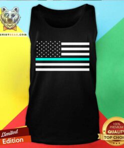 The Thin Baja Blast Line Flag Tank Top - Design By Teeshirtbear.com
