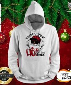 There's Some Hos In This House African American Santa Hohohos Christmas Hoodie - Design By Teeshirtbear.com
