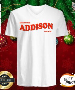 Addison Rae Merch Addison For You V-neck - Design By Teeshirtbear.com