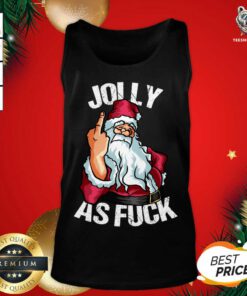 Adult Christmas Design Men Women Jolly As Fuck Tank Top - Design By Teeshirtbear.com