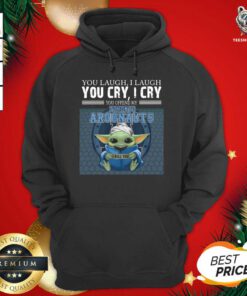 Baby Yoda You Laugh I Laugh You Cry I Cry Toronto Argonauts Hoodie - Design By Teeshirtbear.com