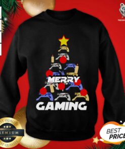 Christmas Tree For Gamer Gift Idea Sweatshirt - Design By Teeshirtbear.com
