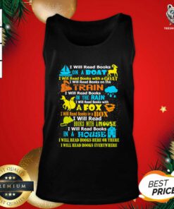 I Will Read Books On A Boat Everywhere Reading Tank Top - Design By Teeshirtbear.com