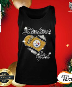 Pittsburgh Steelers Girl Heart Diamond Tank Top - Design By Teeshirtbear.com