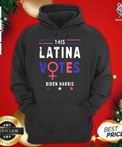 This Latina Votes Biden Harris Stars Election Hoodie - Design By Teeshirtbear.com