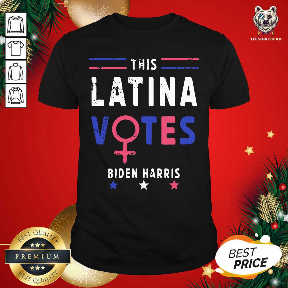 This Latina Votes Biden Harris Stars Election Shirt - Design By Teeshirtbear.com