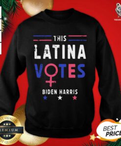This Latina Votes Biden Harris Stars Election Sweatshirt - Design By Teeshirtbear.com