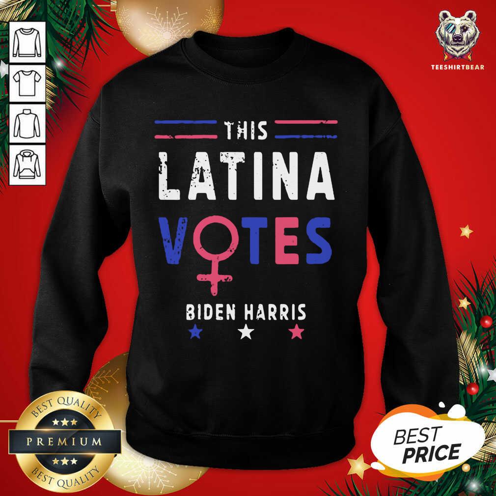 This Latina Votes Biden Harris Stars Election Sweatshirt - Design By Teeshirtbear.com This Latina Votes Biden Harris Stars Election Sweatshirt - Design By Teeshirtbear.com