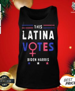 This Latina Votes Biden Harris Stars Election Tank Top - Design By Teeshirtbear.com