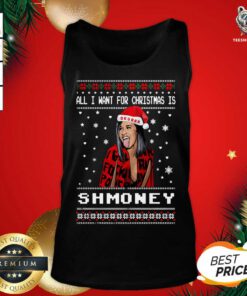 All I Want For Christmas Is Shmoney Ugly Merry Christmas Tank Top - Design By Teeshirtbear.com