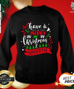 Have A Merry Christmas & Happy New Year Sweatshirt - Design By Teeshirtbear.com