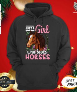 Horse Just A Girl Who Loves Horses Riding Show Jumping Hoodie - Design By Teeshirtbear.com