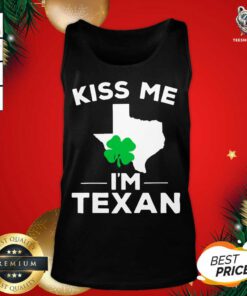 Kiss Me I'm Texan Texas Gifts Tank Top - Design By Teeshirtbear.com