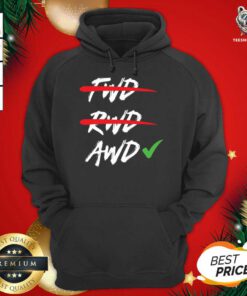 No FWD And RWD Design For All Wheel Drive Car Fans Hoodie - Design By Teeshirtbear.com