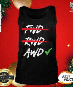 No FWD And RWD Design For All Wheel Drive Car Fans Tank Top - Design By Teeshirtbear.com
