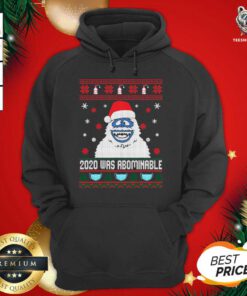 2020 Was Abominable Ugly Merry Christmas Hoodie - Design By Teeshirtbear.com