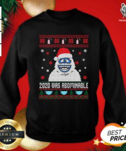 2020 Was Abominable Ugly Merry Christmas Sweatshirt - Design By Teeshirtbear.com