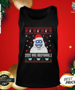 2020 Was Abominable Ugly Merry Christmas Tank Top - Design By Teeshirtbear.com