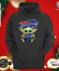 Baby Yoda Hug Buffalo Bills Football Hoodie - Design By Teeshirtbear.com