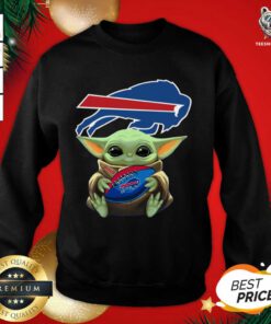 Baby Yoda Hug Buffalo Bills Football Sweatshirt - Design By Teeshirtbear.com