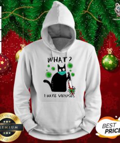 Back Cat Kill Corona What I Hate Viruses Hoodie - Design By Teeshirtbear.com