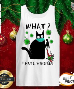 Back Cat Kill Corona What I Hate Viruses Tank Top - Design By Teeshirtbear.com