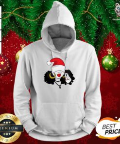 Black Girl Magic Merry Christmas Hoodie - Design By Teeshirtbear.com