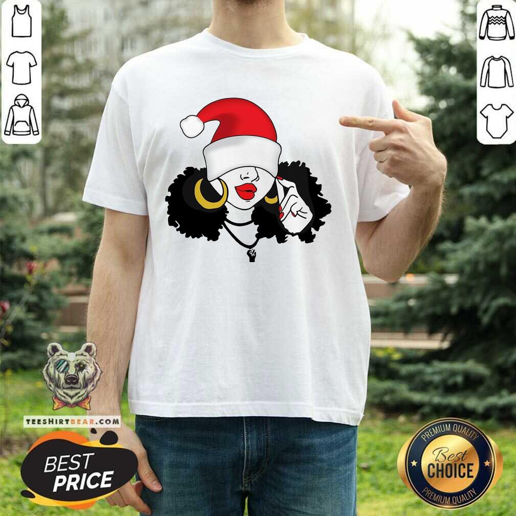 Black Girl Magic Merry Christmas Shirt - Design By Teeshirtbear.com