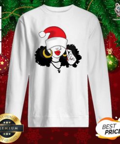 Black Girl Magic Merry Christmas Sweatshirt - Design By Teeshirtbear.com
