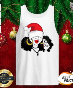 Black Girl Magic Merry Christmas Tank Top - Design By Teeshirtbear.com