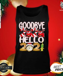 Goodbye 2020 Hello 2021 Happy New Year 2021 Toilet Paper Vaccine Tank Top - Design By Teeshirtbear.com