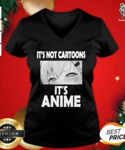 It's Not Cartoons Its Anime Japanese Manga Anime V-neck - Design By Teeshirtbear.com