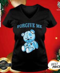 Phora Merch Forgive Me Blue Teddy V-neck - Design By Teeshirtbear.com