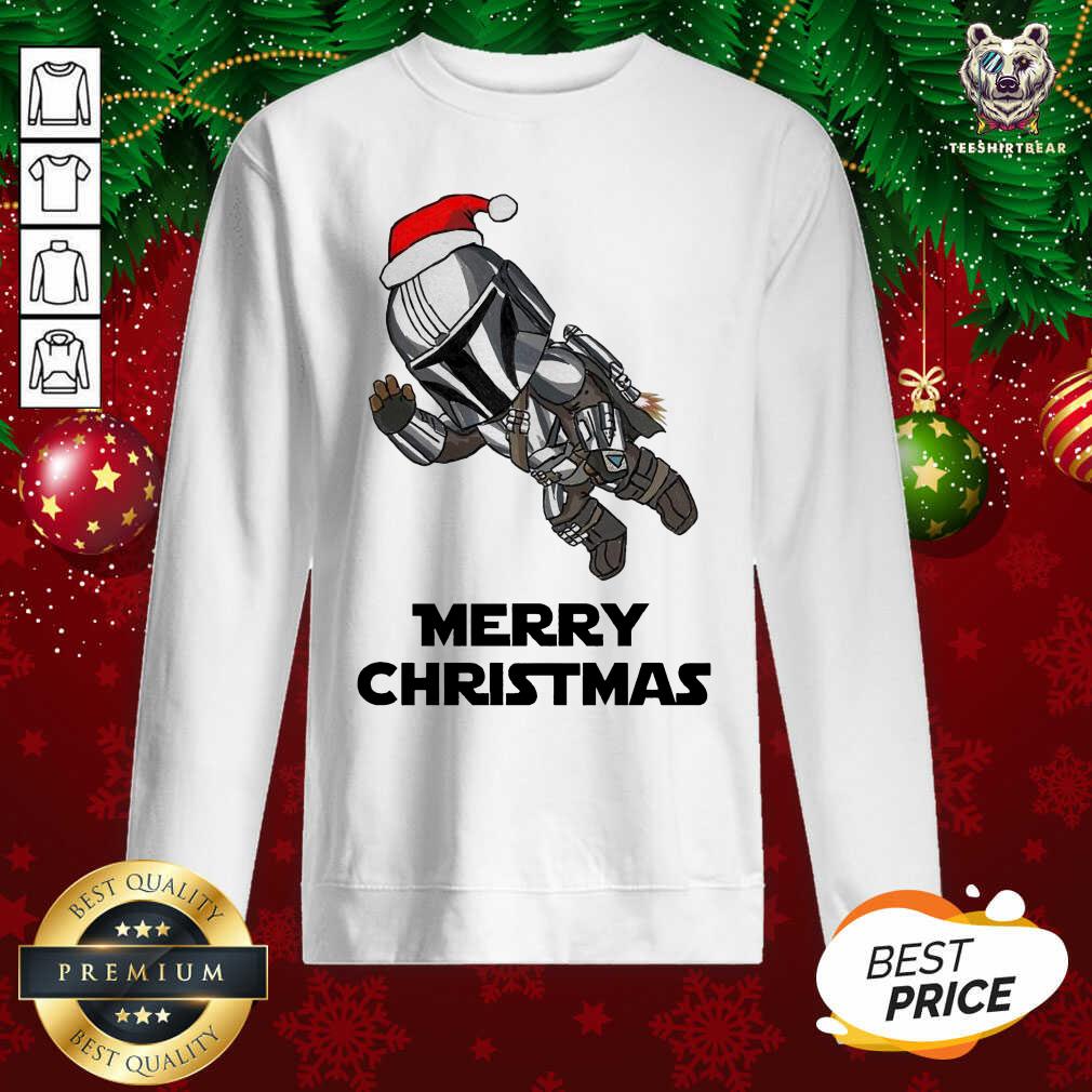 The Mandalorian Hat Santa Merry Christmas 2020 Sweatshirt - Design By Teeshirtbear.com The Mandalorian Hat Santa Merry Christmas 2020 Sweatshirt - Design By Teeshirtbear.com
