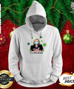 Bebe Its Covid Outside Moira Rose Schitts Creek Flat Holiday Circle Hoodie - Design By Teeshirtbear.com