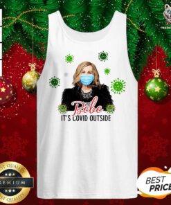 Bebe Its Covid Outside Moira Rose Schitts Creek Flat Holiday Circle Tank Top - Design By Teeshirtbear.com